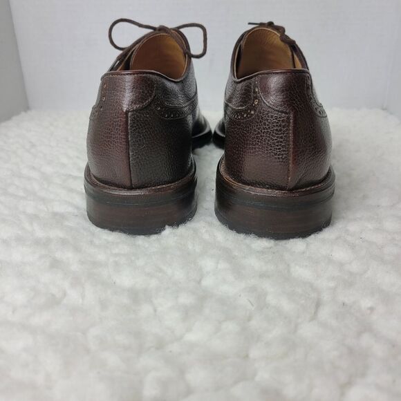 To Boot New York Mens Oxford Brown Shoes Size 8.5 Apron Split Toe Pebble Leather main image 9